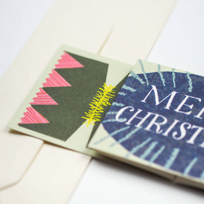 Merry Christmas Diamond Cracker Christmas Card