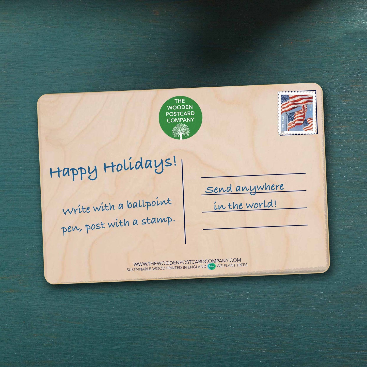 Ho Ho Ho Wooden Postcard |Stocking Filler