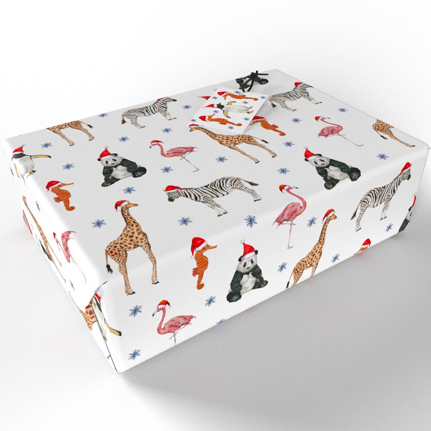 Christmas Party Animal Wrapping Paper