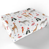 Christmas Party Animal Wrapping Paper