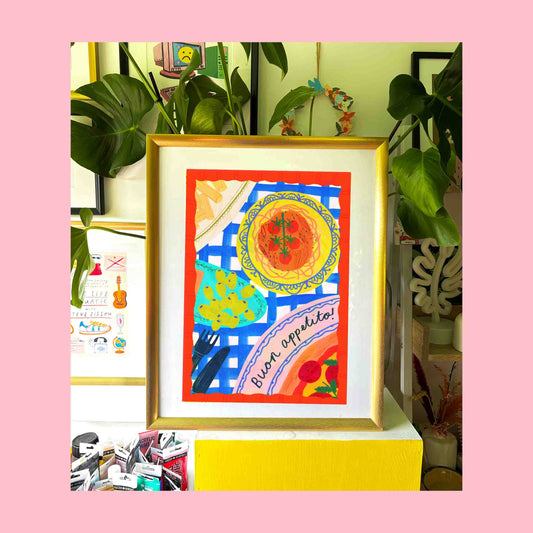 Buon Appetito! Art Print A3