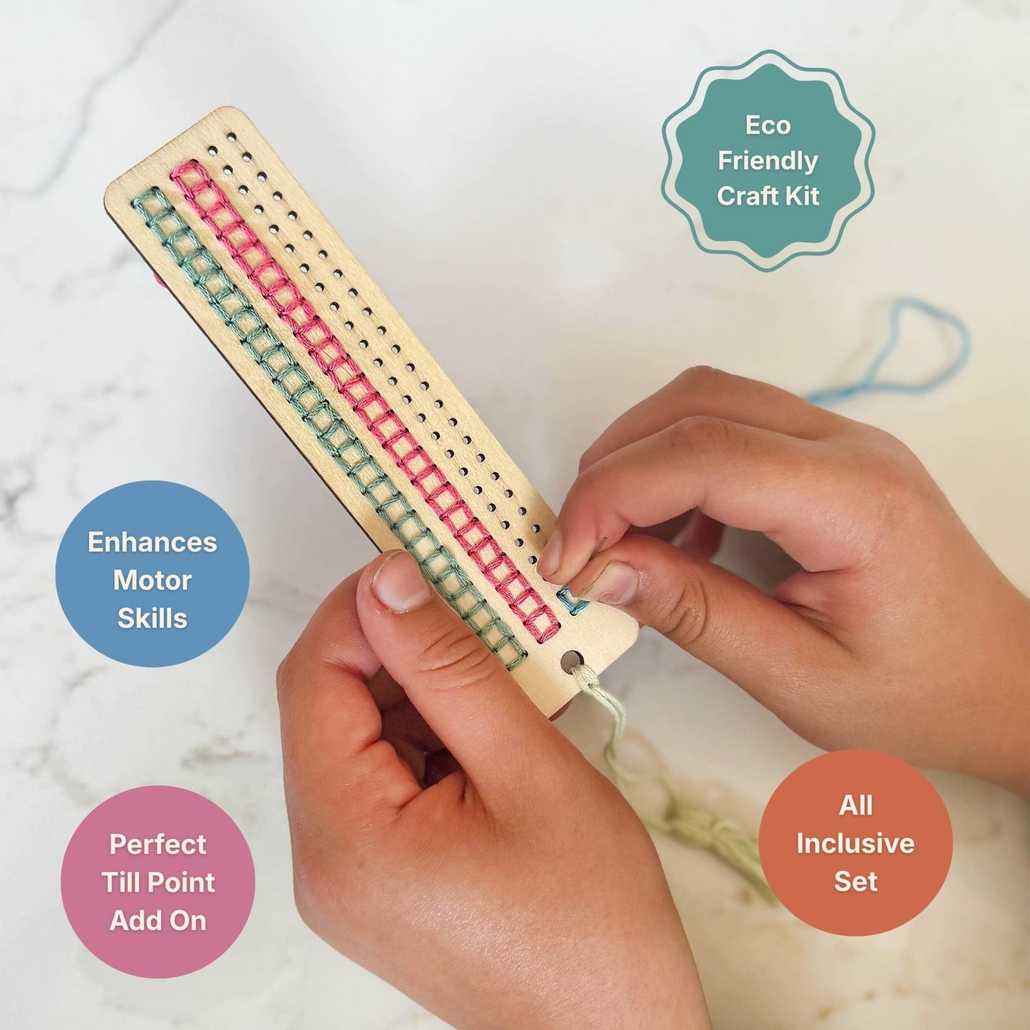 DIY Craft Kit - Kids: Make Your Own Stitched Tassel Bookmark