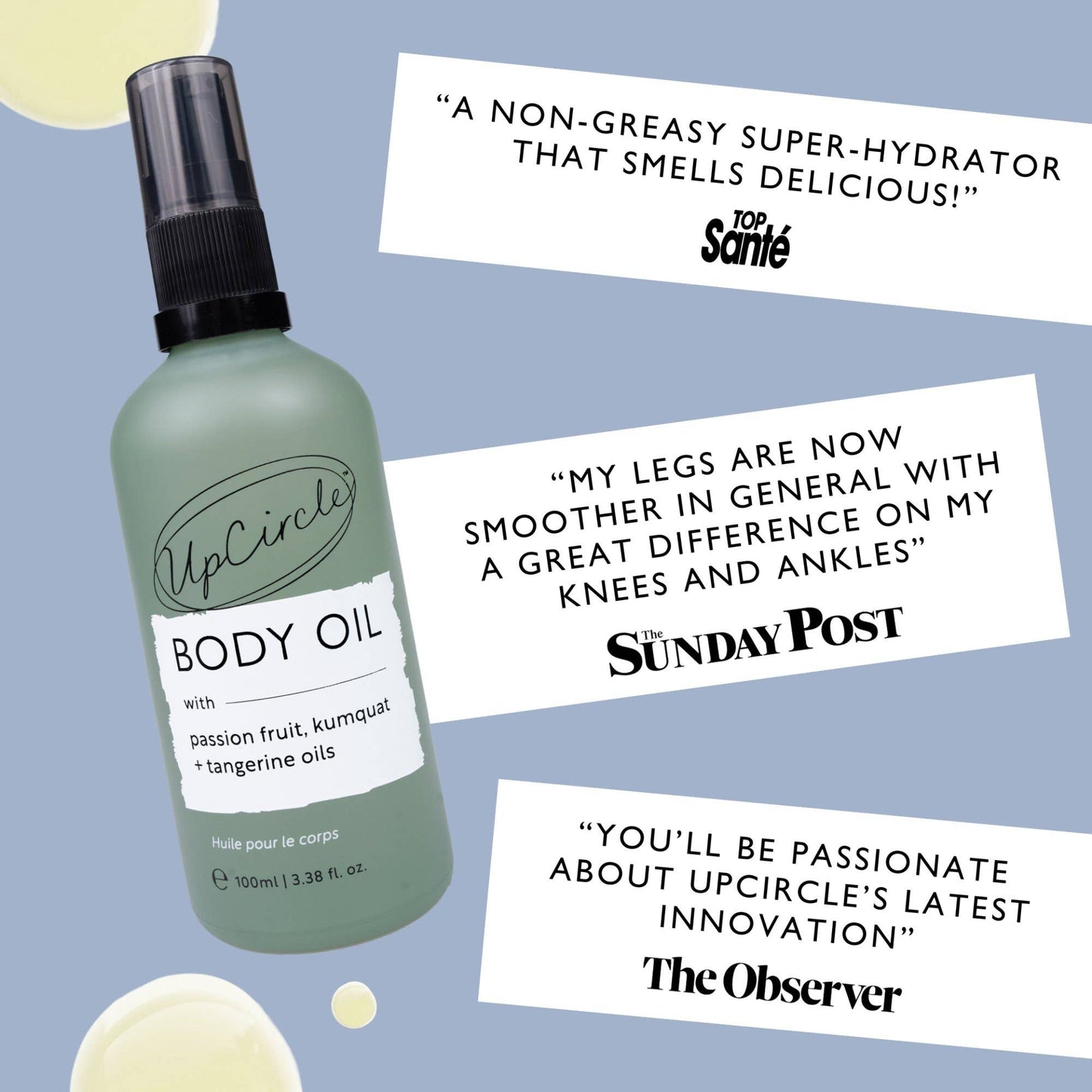 UpCircle Body Oil with Passionfruit Kumquat + Tangerine 100ml