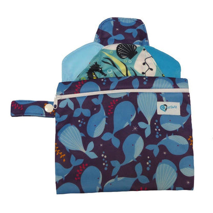 Earthwise Reusable Sanitary Pads Starter Bundle: Charcoal Flowers