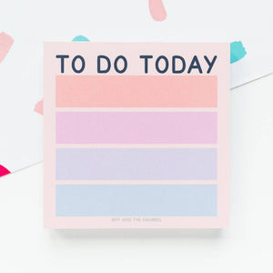 To Do Today Memo Pad Block