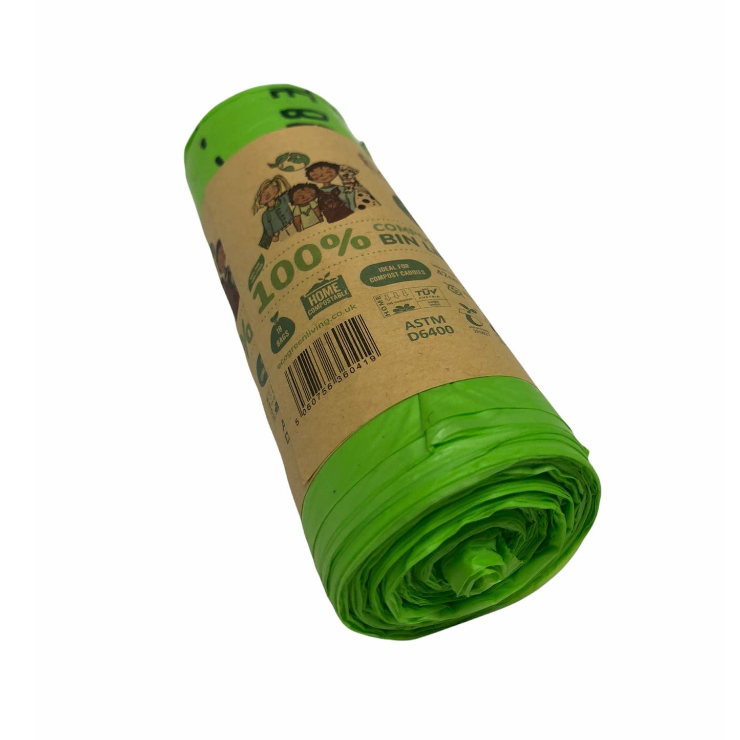 Eco Green Living Compostable Waste Bags 10L- 18 Bags