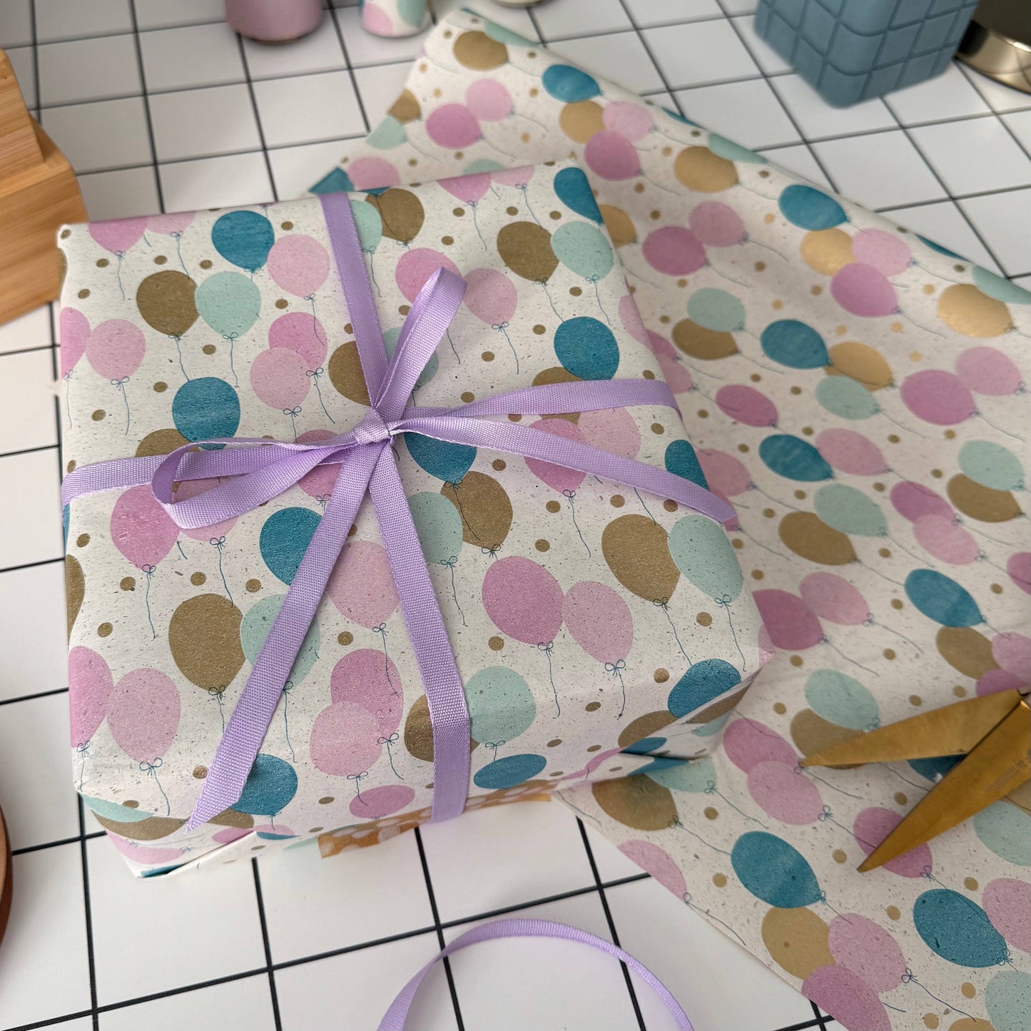 Soft Lilac 9mm Biodegradable Ribbon 5m