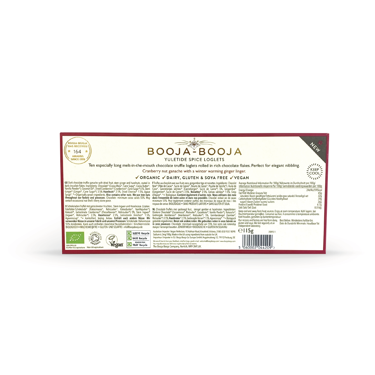 Yuletide Spice Chocolate Truffle Loglets