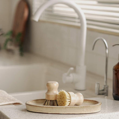 Firm Coconut Fibre Wooden Pot Brush