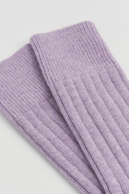Parma Violet Merino Bed Socks