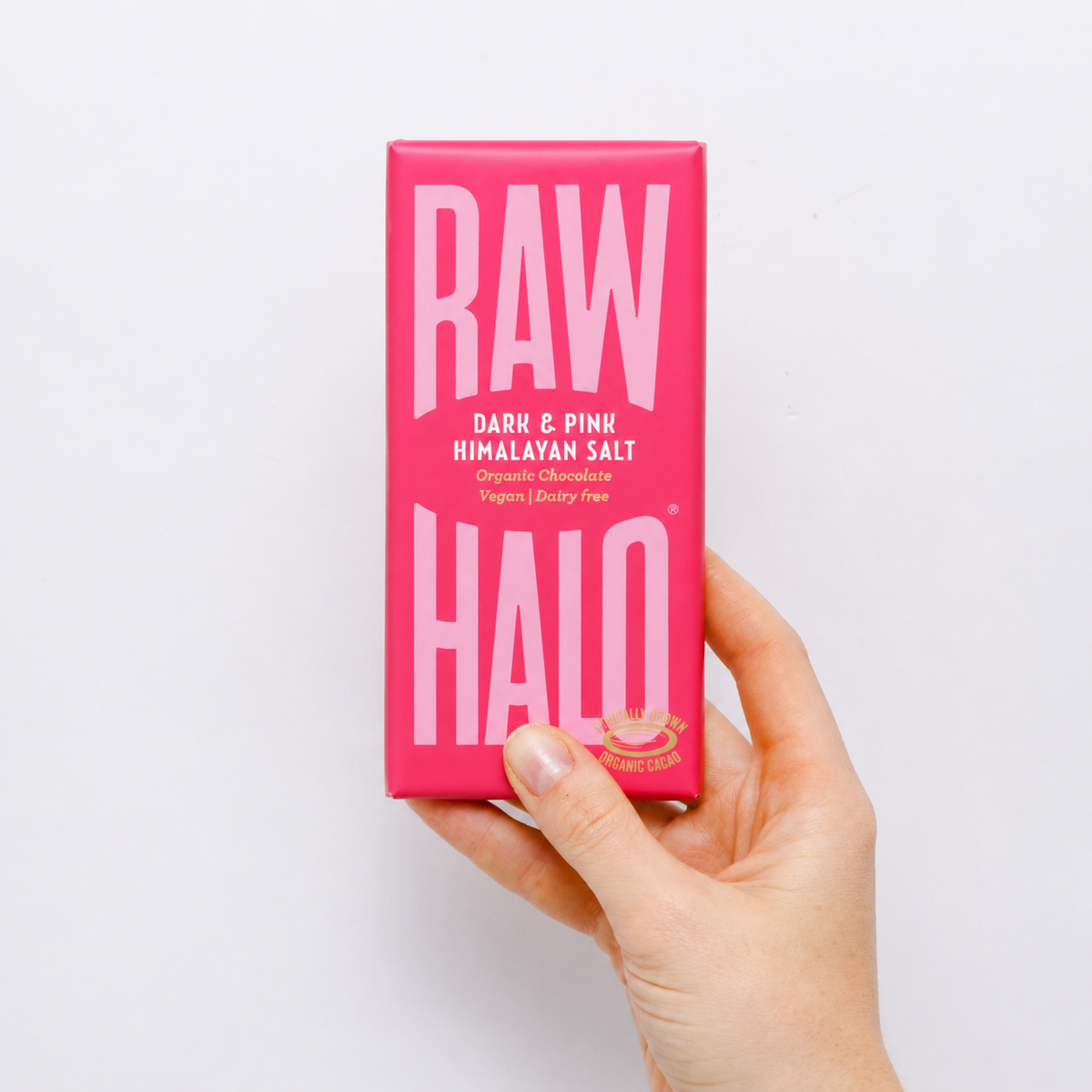 Dark & Pink Salt Organic Vegan Chocolate Bar 70g