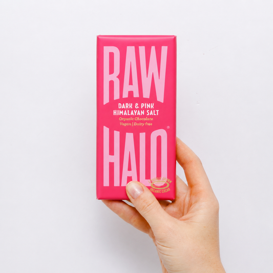 Dark & Pink Salt Organic Vegan Chocolate Bar 70g