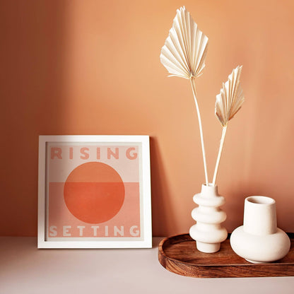 Rising Setting Art Print 12” x 12”