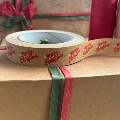 Festive Biodegradable Christmas Tape - 24mm x 50m