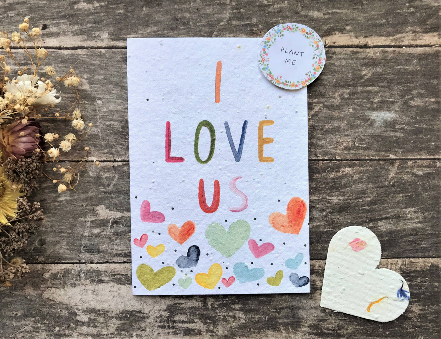 I Love Us Plantable Card