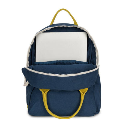 Fluf B Pack Jr Organic Cotton Kids Backpack Navy