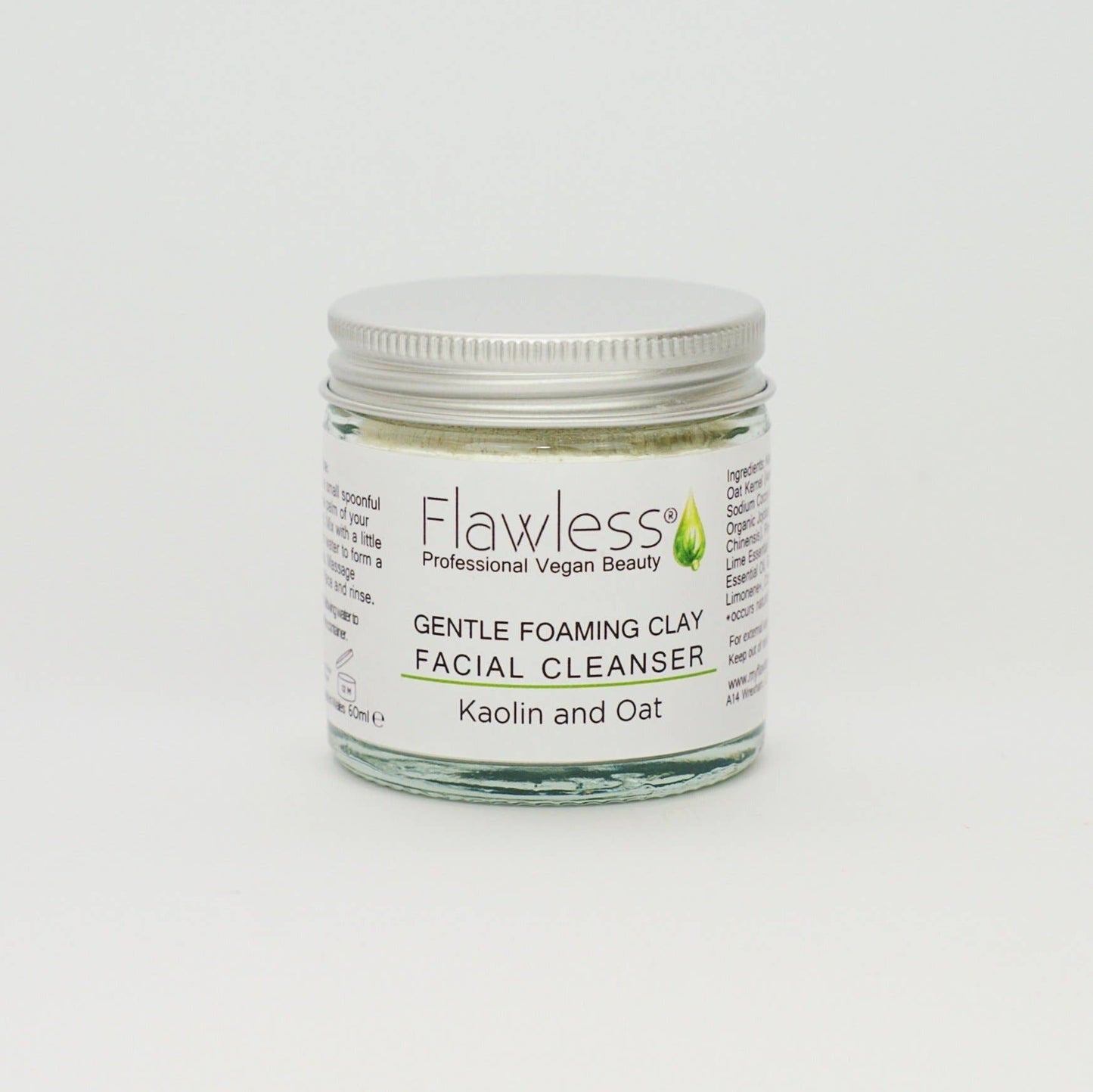 Flawless Beauty Gentle Foaming Facial Cleanser | Kaolin Clay & Oat 60ml