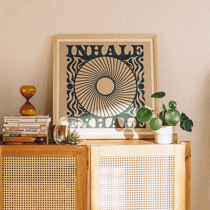 Inhale Exhale Art Print 12” x 12”