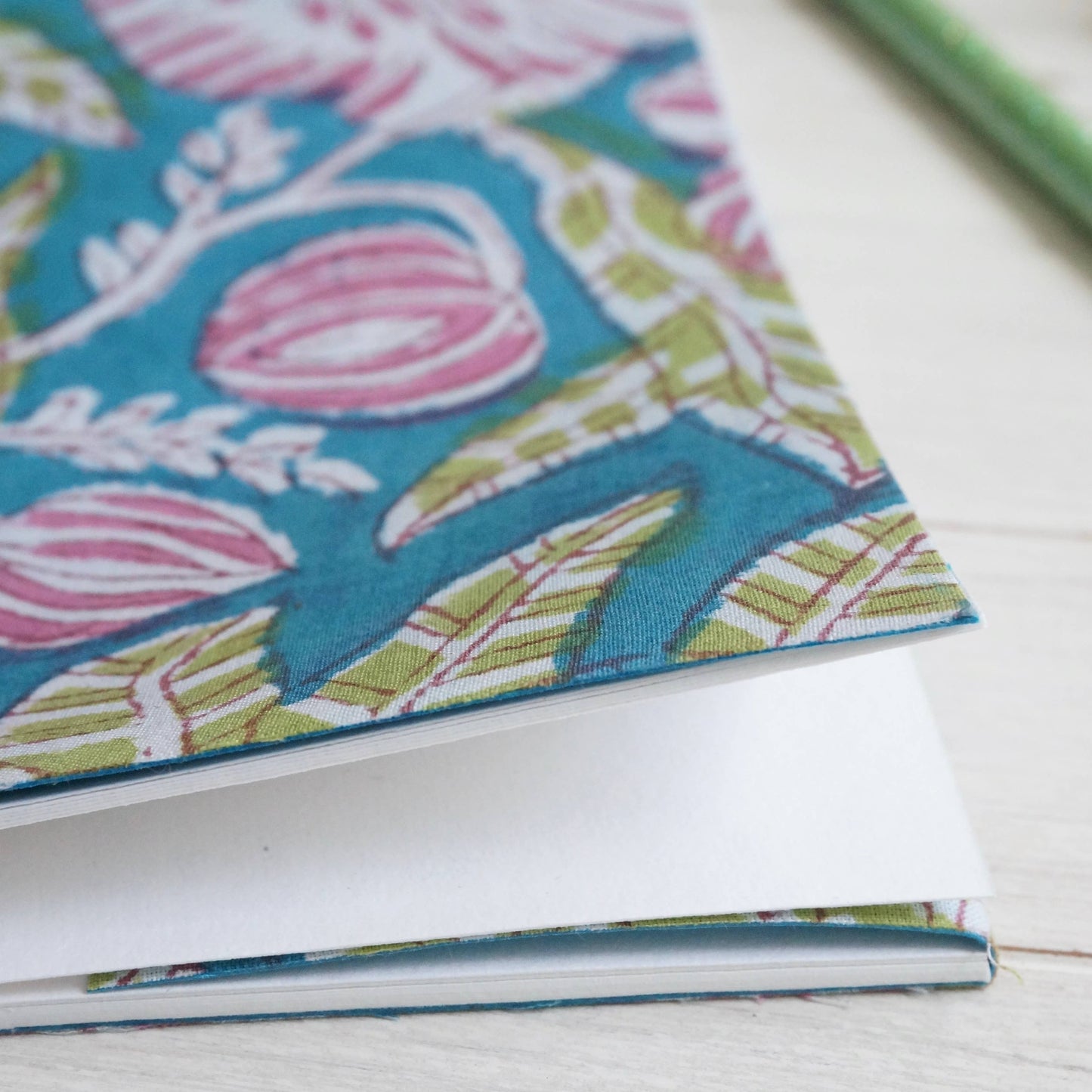 Garden Print Fabric Pocket Notebook