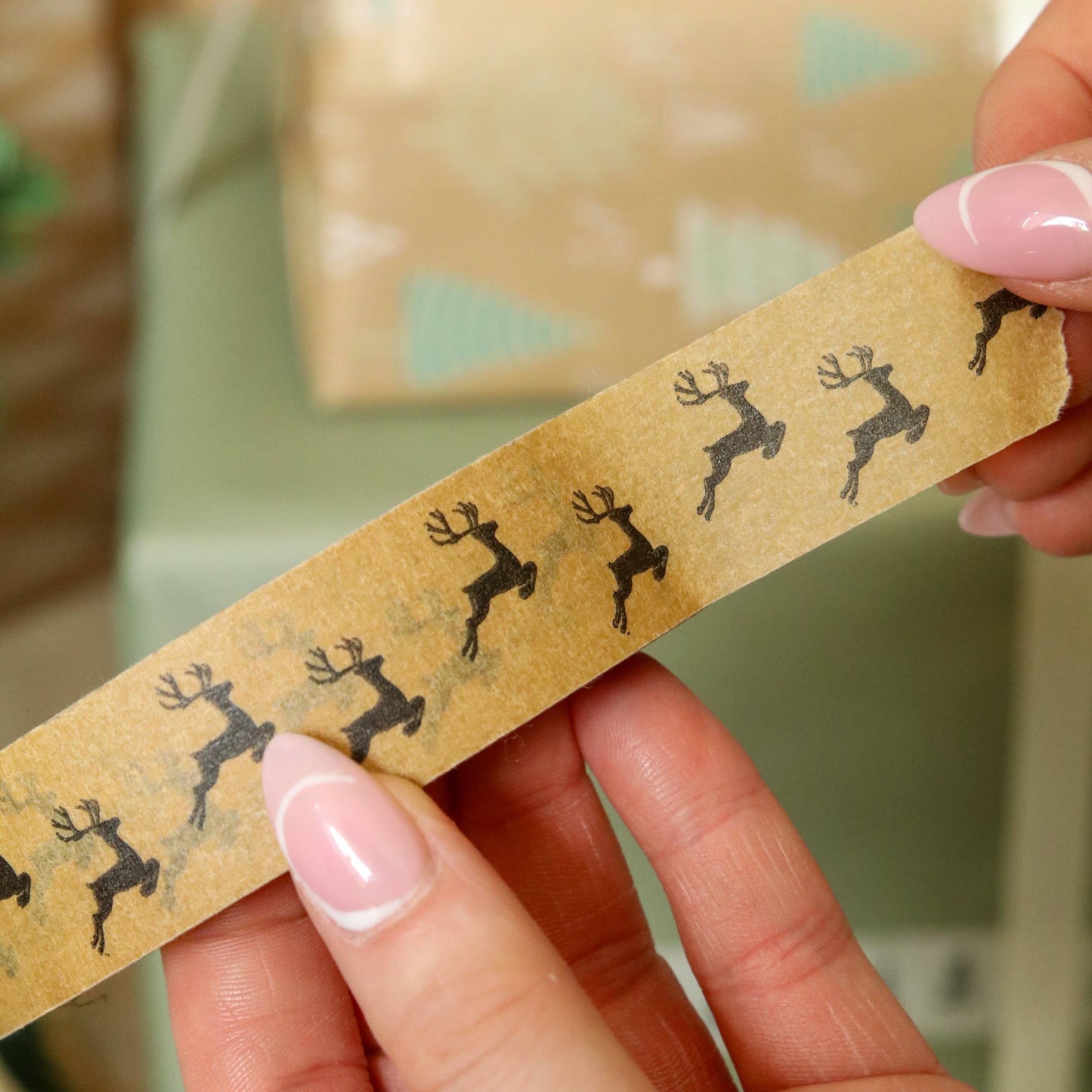 SW Coast  Christmas Paper Tape - Reindeer