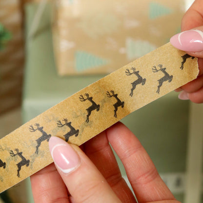 SW Coast  Christmas Paper Tape - Reindeer