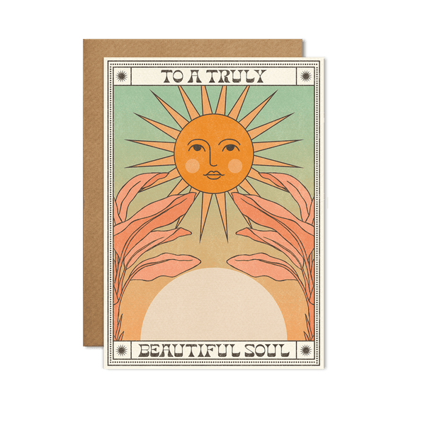 ‘To a Truly Beautiful Soul’ Blank Greeting Card