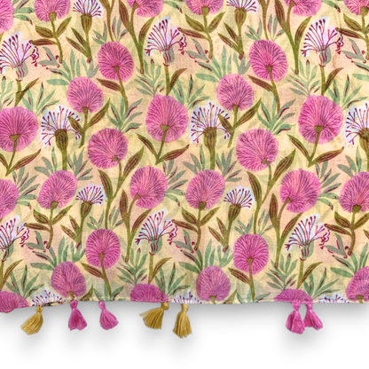 Geraniums Floral Print Scarf