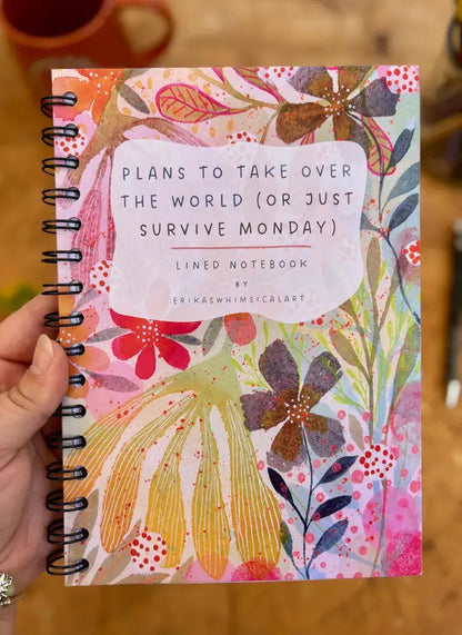 Plans to Take Over The World Pocket Lined Journal
