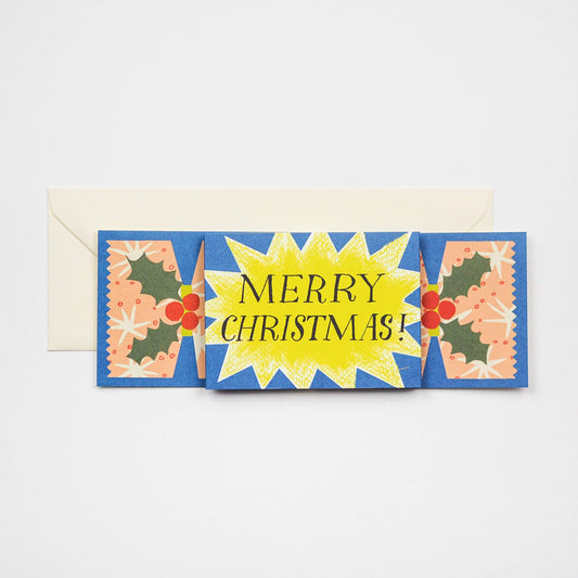 Merry Christmas Starburst Cracker Card