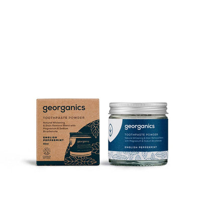 Georganics Whitening Toothpowder - Peppermint 60ml