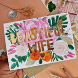 ‘Beautiful Wife' Paper Cut Card