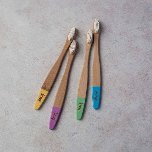 &Keep Children's Sustainable Bamboo Toothbrushes 4 Pack