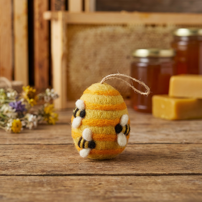 Fairtrade Busy Beehive Felt Decoration
