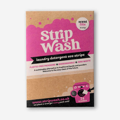 StripWash Laundry Sheets - Scent Free Laundry Detergent