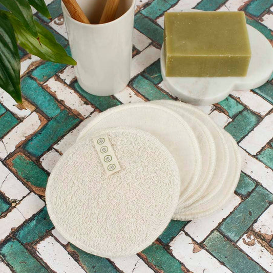 Two in One Organic Cotton Facial Pads Set of 5