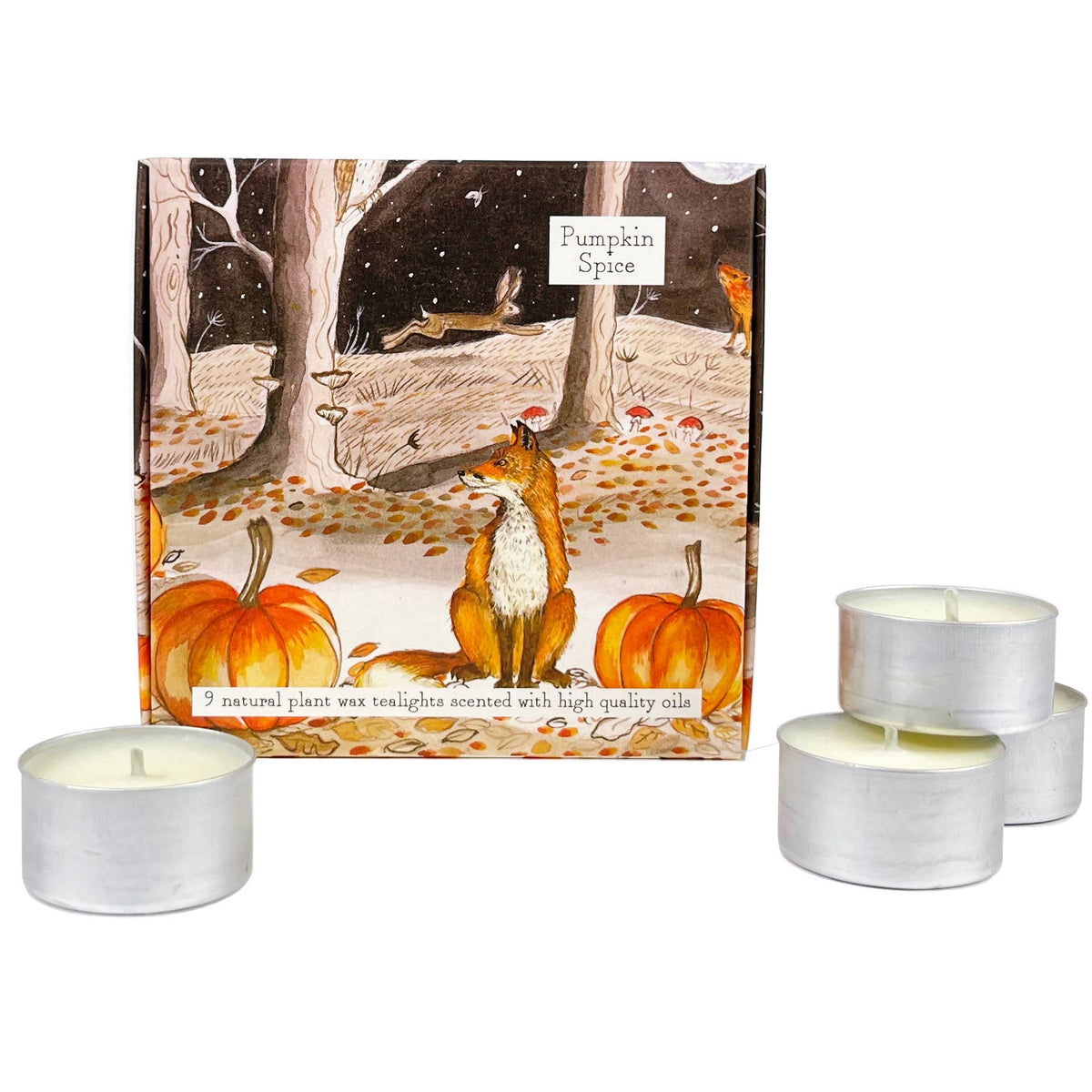 Box of 9 Scented Tealights - Pumpkin Spice