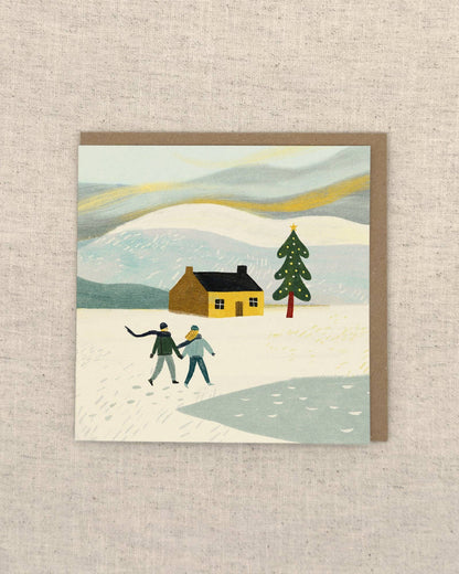 Christmas Walk Greetings Card