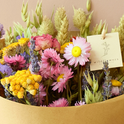 Medium Dried Flower Bouquet - Multicolour