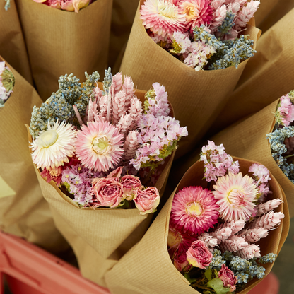 Dried Flower Bouquet - Pretty in Pink