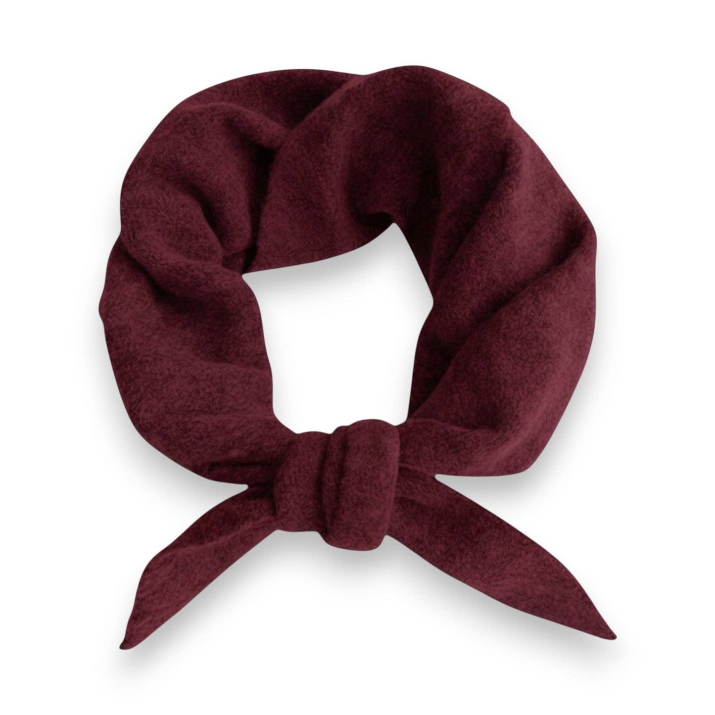 Burgundy Wool Blend Triangle Neck Scarf