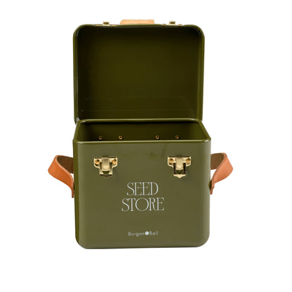 Mini Seed Storage Tin - Olive