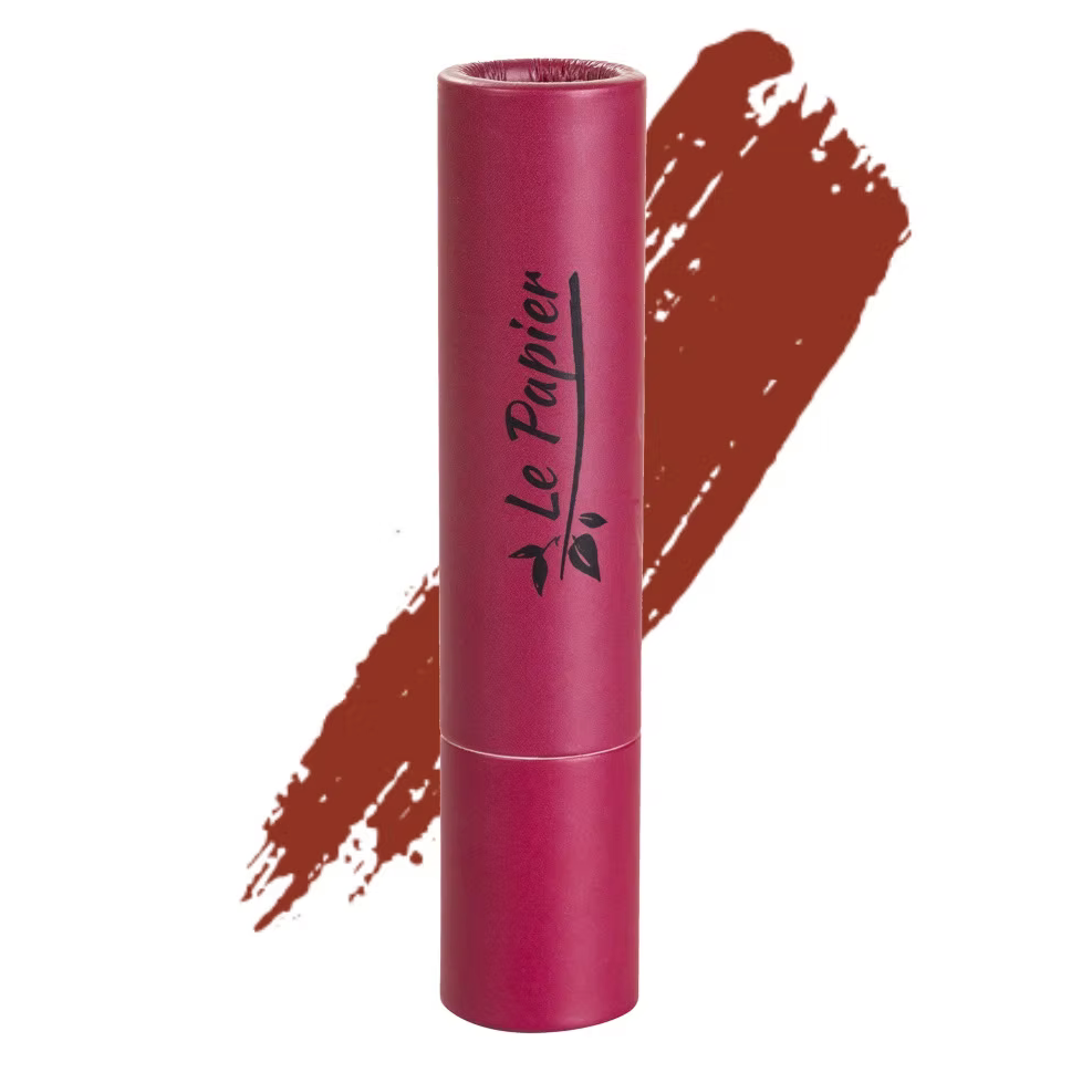 Plastic Free Matte Lipstick in Paper Tube - Sienna 01