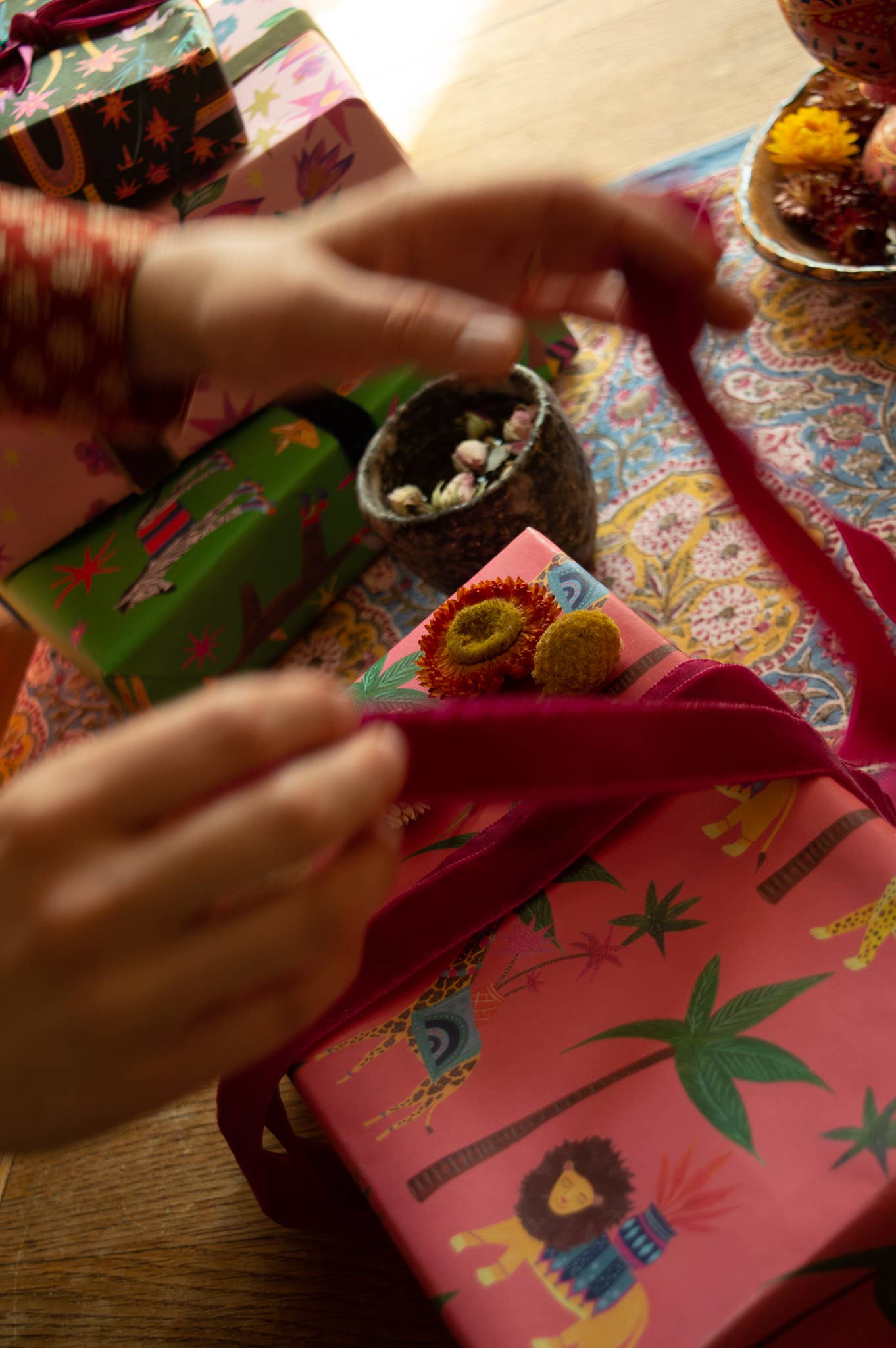 'Tropical Parade' Luxury Gift Wrapping Paper