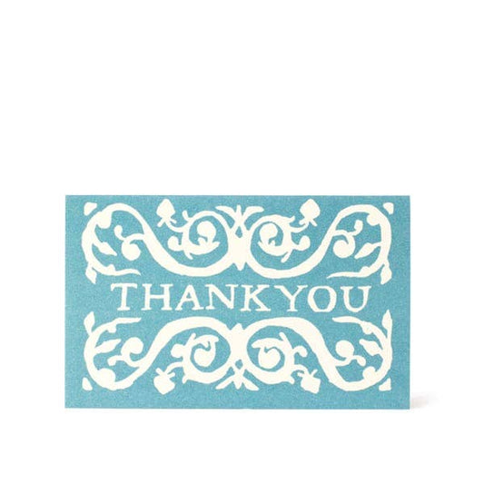 Blue Arabesque ‘Thank You’ Mini Notecards - Pack of 6