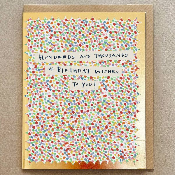 'Hundreds and Thousands' Greetings Card