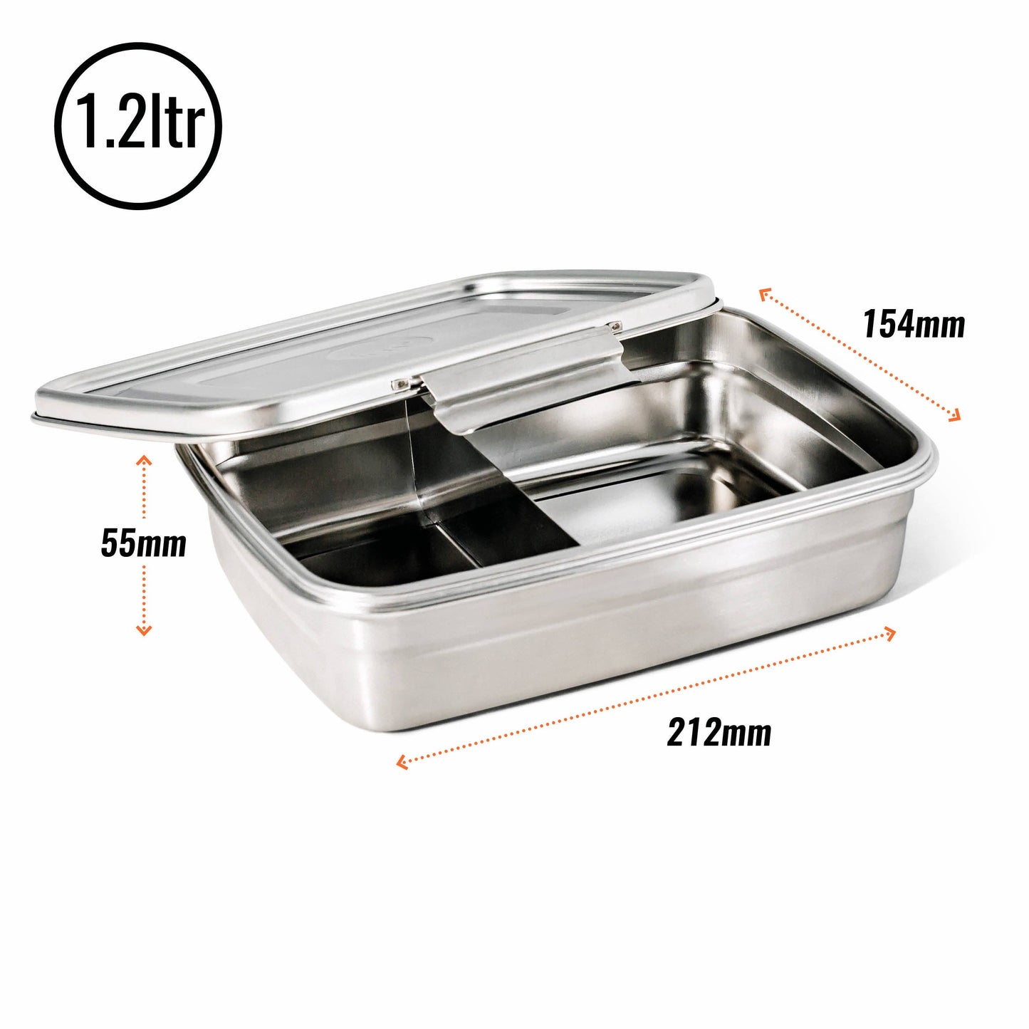 Clip & Seal Stainless Steel Lunchbox - Small / Medium /Large