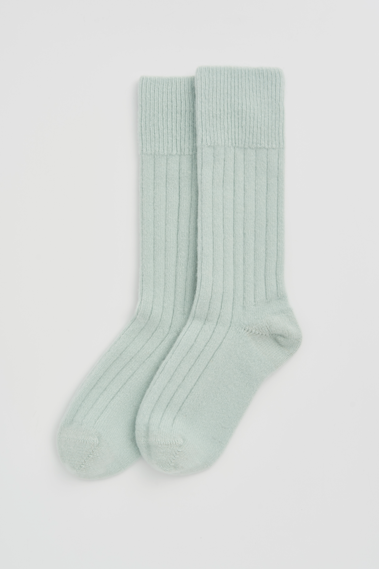 Winter Mint Merino Bed Socks