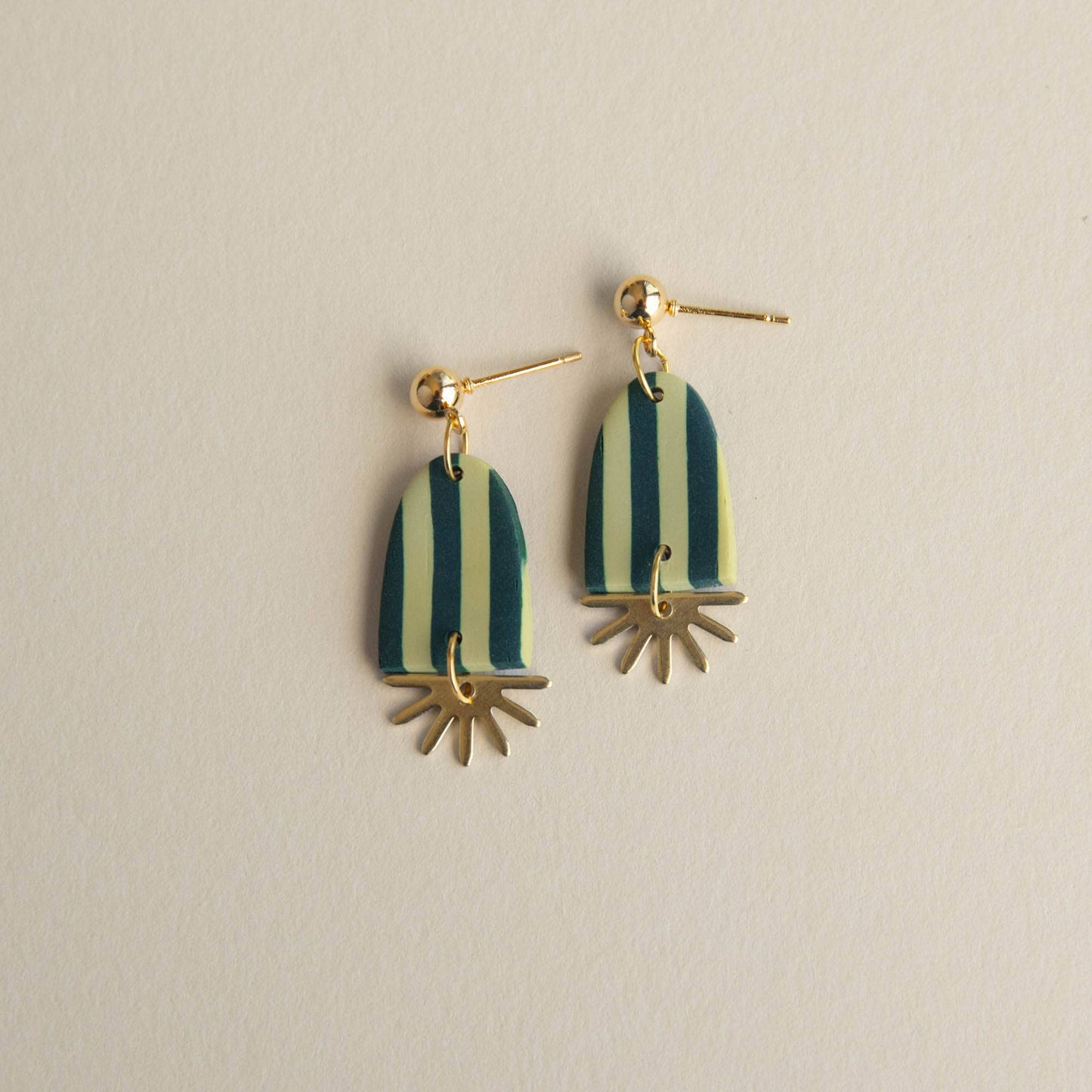 Sunny Stripe Drop Earrings 