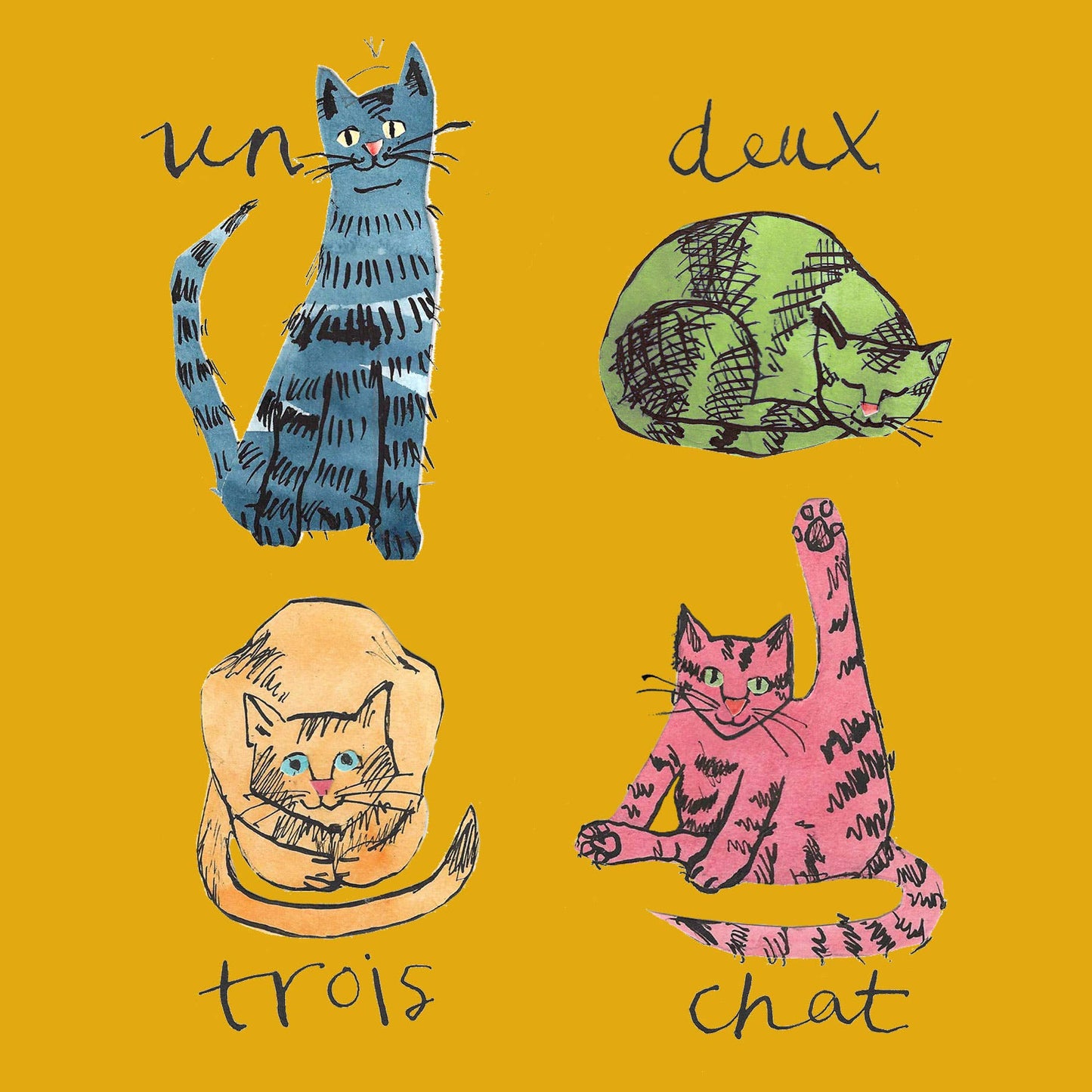 'Un, Deux, Trois, Chat'  Card
