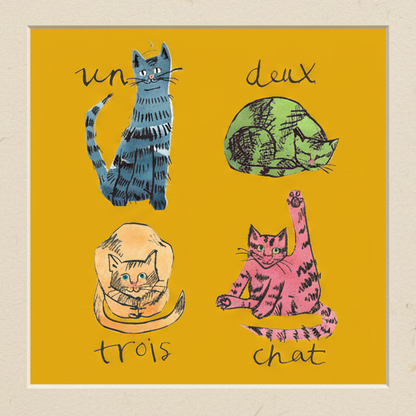 'Un, Deux, Trois, Chat'  Card